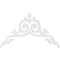 Ekena Millwork Pitch Baile Architectural Grade PVC Gable Pediment, 36"W x 21"H x 1"P (14/12) GPP036X021X100BAI - alternate 3